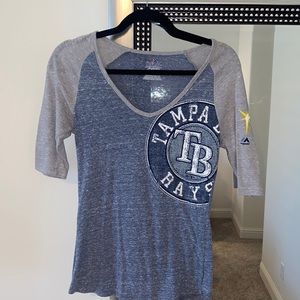 Tampa Bay Rays Fan 3/4 sleeve top